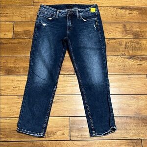 Silver Jeans Elyse slim crop jeans